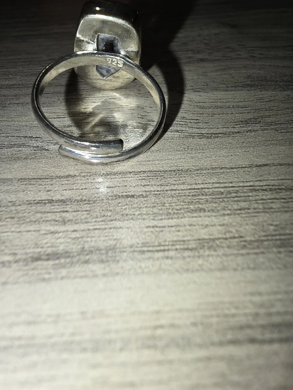 Rare Trapiche Amethyst 925 Sterling Silver Adjustable Statement Ring ✨